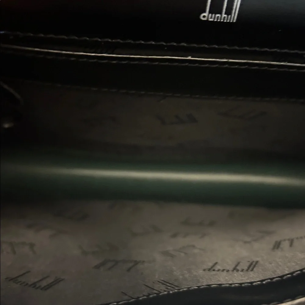 Dunhill Black Leather clutch with wallet